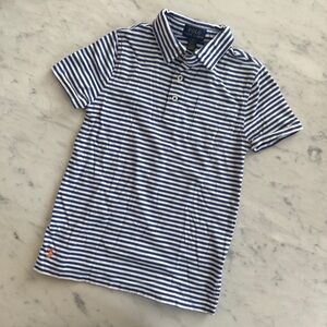 Little Boys Striped Cotton Jersey Cotton Polo Shirt Embroidered Pony Essential